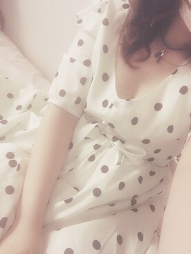 Dazzlin ダズリン の ドットロングワンピース ワンピース Wear