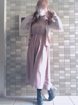 カシミアタッチリブカーディガンを使った人気ファッションコーディネート Wear