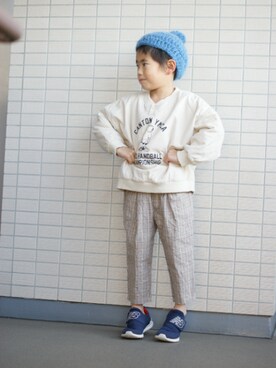 「ＣＡＭＥＬ（キャメル）のアイテム（パンツ）」を使った、yuyuさん（キッズ・110cm）の秋コーディネート