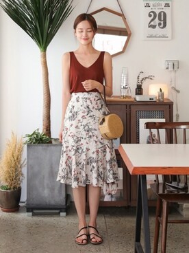 「CHERRYKOKO（チェリーココ）のアイテム」を使った、CHERRYKOKO (チェリーココ)さん（レディース・163cm）の夏コーディネート
