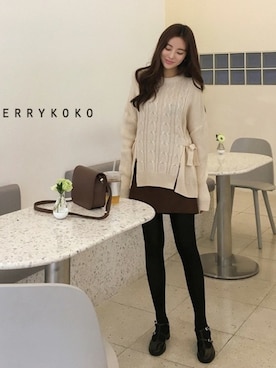 「CHERRYKOKO（チェリーココ）のアイテム」を使った、CHERRYKOKO (チェリーココ)さん（レディース・163cm）の秋コーディネート