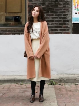 「刺繍ニット」｜CHERRYKOKO (チェリーココ)さん（レディース・163cm）の秋コーディネート