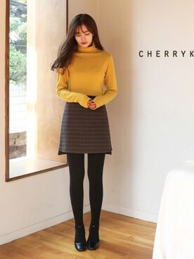 「CHERRYKOKO（チェリーココ）のアイテム」を使った、CHERRYKOKO (チェリーココ)さん（レディース・163cm）の秋コーディネート