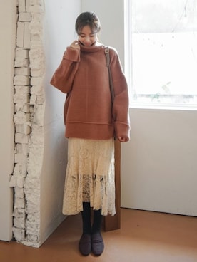 「CHERRYKOKO（チェリーココ）のアイテム」を使った、CHERRYKOKO (チェリーココ)さん（レディース・163cm）の冬コーディネート