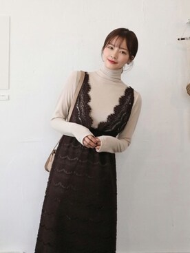 「CHERRYKOKO（チェリーココ）のアイテム」を使った、CHERRYKOKO (チェリーココ)さん（レディース・163cm）の冬コーディネート