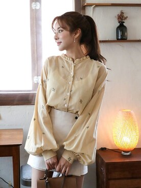 「袖コンシャス」｜CHERRYKOKO (チェリーココ)さん（レディース・163cm）の春コーディネート