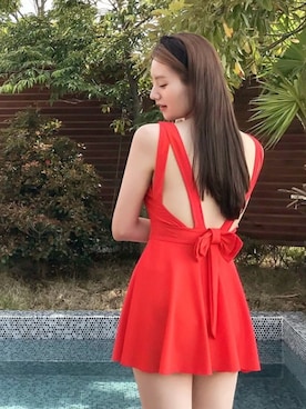 「アイテム（水着/着物・浴衣）」を使った、CHERRYKOKO (チェリーココ)さん（レディース・163cm）の春コーディネート