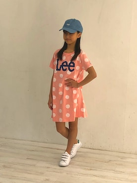 「Lee（リー）のアイテム（帽子）」を使った、ひなさん（キッズ・140cm）の春コーディネート
