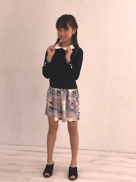 「LODISPOTTO（ロディスポット）のアイテム」を使った、ひなさん（キッズ・140cm）の春コーディネート
