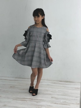 「LODISPOTTO（ロディスポット）のアイテム」を使った、ひなさん（キッズ・140cm）の春コーディネート