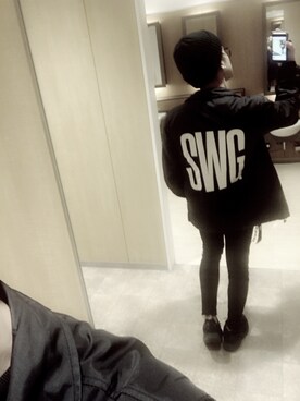 「SWAGGER（スワッガー）のアイテム（ジャケット/アウター）」を使った、tarachanさん（メンズ・171cm）の春コーディネート
