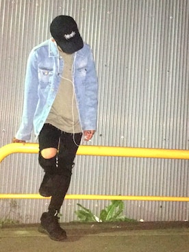 「UNIQLO（ユニクロ）のWOMEN ウルトラストレッチジーンズ（デニムパンツ）」を使った、tarachanさん（メンズ・171cm）の夏コーディネート