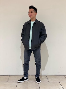 「UNITED ARROWS（ユナイテッドアローズ）のアイテム（ブルゾン）」を使った、Wettyさん（メンズ・161cm）の冬コーディネート