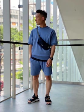 「NIKE（ナイキ）の＜NIKE（ナイキ）＞ キャニオン サンダル（サンダル）」を使った、Wettyさん（メンズ・161cm）の春コーディネート