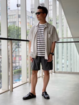 「Eyevol（アイヴォル）のアイテム」を使った、Wettyさん（メンズ・161cm）の夏コーディネート