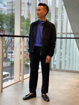 「Tシャツ/カットソー」｜「アイテム（スリッポン）」を使った、Wettyさん（メンズ・161cm）の夏コーディネート