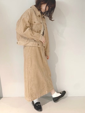 「Gジャン」｜「アイテム（ブルゾン）」を使った、yuunaさん（レディース・157cm）の秋コーディネート