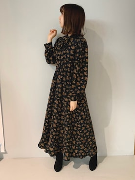 「オリエンタルトラフィック」｜「アイテム（ワンピース/ドレス）」を使った、yuunaさん（レディース・157cm）の秋コーディネート
