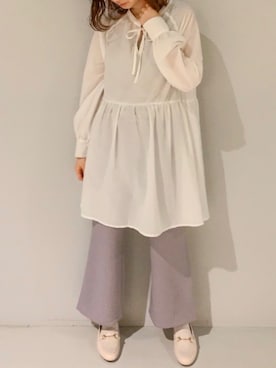 「春めきシューズ」｜yuunaさん（レディース・157cm）の春コーディネート