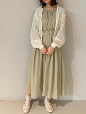 「earth music&ecology（アースミュージックアンドエコロジー）のアイテム（ブルゾン）」を使った、yuunaさん（レディース・157cm）の春コーディネート