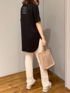 「チュニック」｜「アイテム（その他）」を使った、yuunaさん（レディース・157cm）の春コーディネート