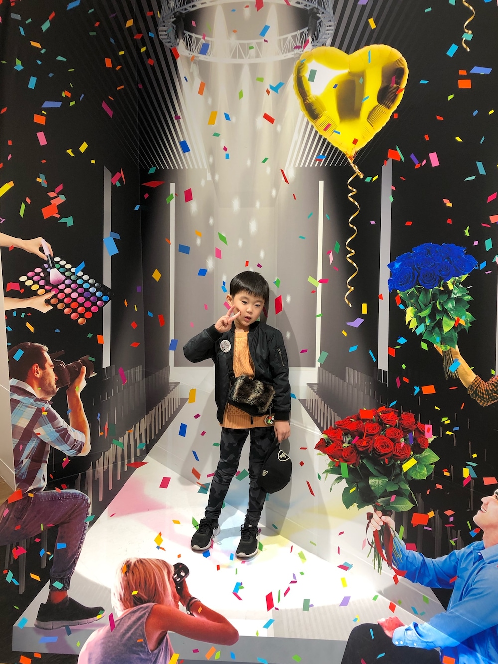 「息子コーデ、6歳児、年長さん、120cm、130㎝、21㎝」｜「UNIQLOのアイテム（MA-1、ブラック系）」を使った、suiさん（キッズ・122cm）の冬コーディネートの1枚目の写真