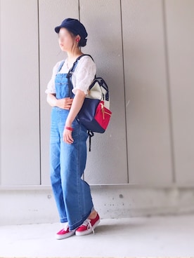 「CLEDRAN（クレドラン）のアイテム（アクセサリー）」を使った、ごまさん（レディース・160cm）の夏コーディネート