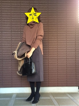 「La TOTALITE（ラトータリテ）のアイテム」を使った、ruruさん（レディース・158cm）の冬コーディネート