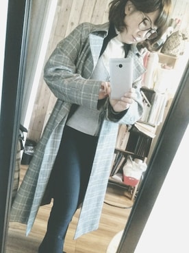 「GAP（ギャップ）のアイテム（トレンチコート）」を使った、　　Harumi さん（レディース・163cm）の冬コーディネート