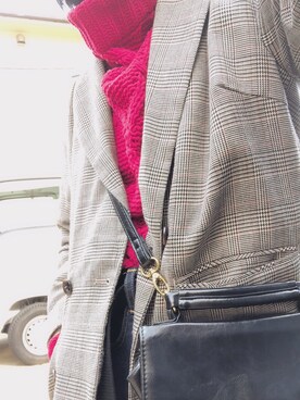 「haco!（ハコ）のアイテム（テーラードジャケット）」を使った、みなとさん（レディース・163cm）の冬コーディネート
