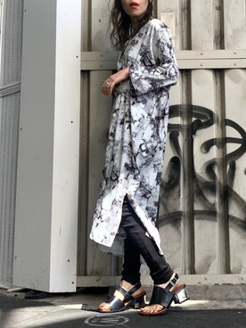 「OSMOSIS（オズモーシス）のアイテム」を使った、mizukiさん（レディース・156cm）の春コーディネート