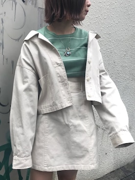 「apres jour（アプレジュール）のアイテム（ブルゾン）」を使った、52tanさん（レディース・154cm）の春コーディネート