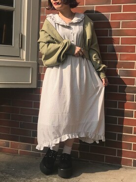 「apres jour（アプレジュール）のアイテム（ブルゾン）」を使った、52tanさん（レディース・154cm）の春コーディネート