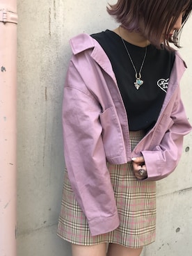 「apres jour（アプレジュール）のアイテム（ブルゾン）」を使った、52tanさん（レディース・154cm）の春コーディネート