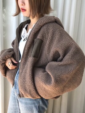 「apres jour（アプレジュール）のアイテム（ブルゾン）」を使った、52tanさん（レディース・154cm）の秋コーディネート