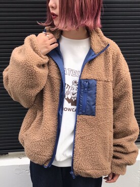 「apres jour（アプレジュール）のアイテム（ブルゾン）」を使った、52tanさん（レディース・154cm）の秋コーディネート