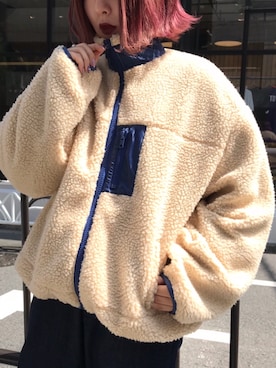 「apres jour（アプレジュール）のアイテム（ブルゾン）」を使った、52tanさん（レディース・154cm）の秋コーディネート