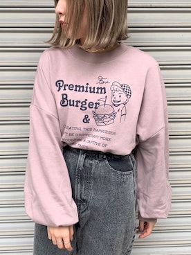 「apres jour（アプレジュール）のアイテム（Tシャツ/カットソー）」を使った、52tanさん（レディース・154cm）の春コーディネート