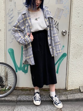 「apres jour（アプレジュール）のアイテム（Tシャツ/カットソー）」を使った、52tanさん（レディース・154cm）の春コーディネート