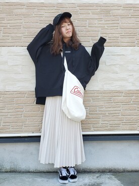 「ZOZOでしか買えない」｜「アイテム（帽子）」を使った、みうさん（レディース・155cm）の春コーディネート