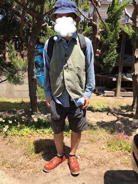 「RED WING（レッドウィング）のREDWING（レッドウィング） Work Oxford（ワークオックスフォード） 8103（ブーツ）」を使った、toolsさん（メンズ・162cm）の春コーディネート