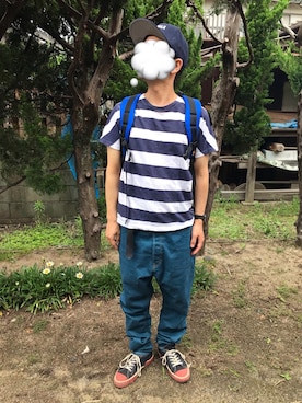 「ネイタルデザイン」｜「アイテム（パンツ）」を使った、toolsさん（メンズ・163cm）の夏コーディネート