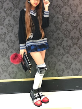 「オルチャンファッション」｜「アイテム（ブーツ）」を使った、cocoron♡さん（レディース・154cm）の夏コーディネート