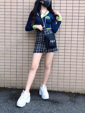 「OY（オーワイ）のアイテム（バッグ）」を使った、cocoron♡さん（レディース・155cm）の春コーディネート