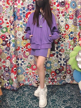 「NERDY（ノルディ）のアイテム（ジャケット/アウター）」を使った、cocoron♡さん（レディース・155cm）の春コーディネート
