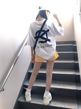 「OY（オーワイ）のアイテム（帽子）」を使った、cocoron♡さん（レディース・155cm）の春コーディネート