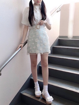 「夢展望（ユメテンボウ）のアイテム」を使った、cocoron♡さん（レディース・155cm）の夏コーディネート