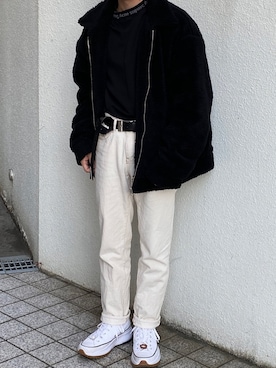 「ADER error」｜「アイテム（その他アウター）」を使った、tさん（メンズ・168cm）の春コーディネート