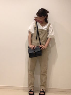 「chocomee（チョコミー）のアイテム（オールインワン・サロペット）」を使った、yuri*さん（レディース・153cm）の夏コーディネート