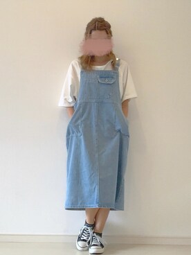 「chocomee（チョコミー）のアイテム（オールインワン・サロペット）」を使った、yuri*さん（レディース・152cm）の秋コーディネート